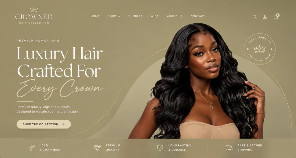 Hair & Beauty storefront preview